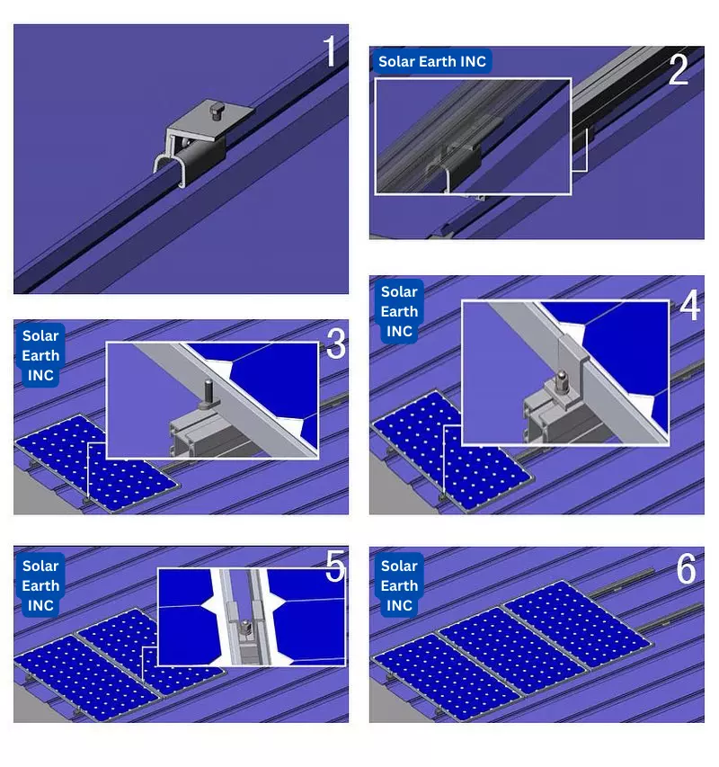 Solar-Panel-Roof-Mounting-Aluminum-Rail